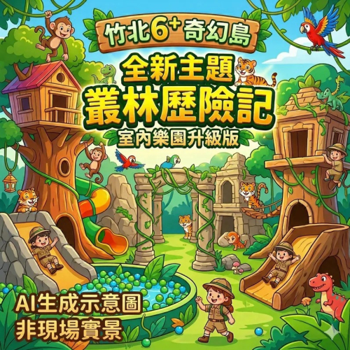 【竹北】6+Plaza廣場3F【叢林歷險記】(追風奇幻島集團)【2029/03/31】