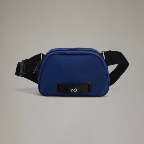 唯ㄧ現貨 ? Y3 (Y-3) ? 絕版精品！古典魅影、天空藍色！技術紋繡 > 腰包、發財包、側背包、斜背包、肩背包！