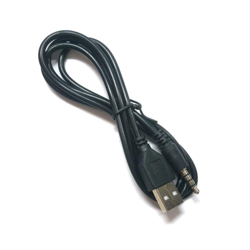 【萍萍】AUX 音源3.5mm(公) 轉USB(公) 3環4節 充電 訊號 線