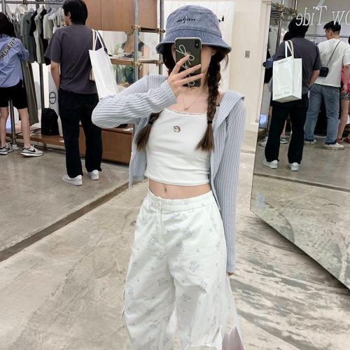 ????｜現貨☁️韓版肌理泡泡條海軍領防曬罩衫材質很舒服不會刺?
