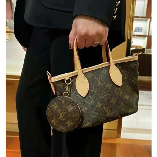二手Louis Vuitton/路易威登手提包女包新款老花Neverfull BB包M46705
