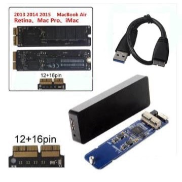 (讓您把Macbook Pro_Air及IMac 2013~2016的SSD變外接硬碟不求人!)NFGG特規SSD外接盒