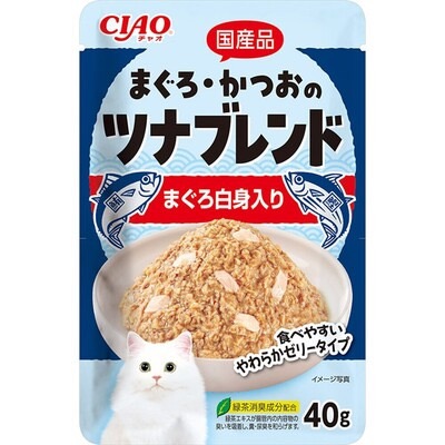 CIAO 嫩雙魚餐包 40g 貓餐包 全齡貓 寵物食品 補水罐 副食餐包 貓罐頭
